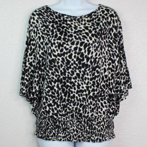 MICHAEL Michael Kors Animal Print Dolman T…